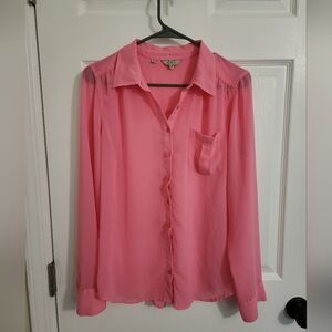 Guess, preloved sheer long sleeve, size M.